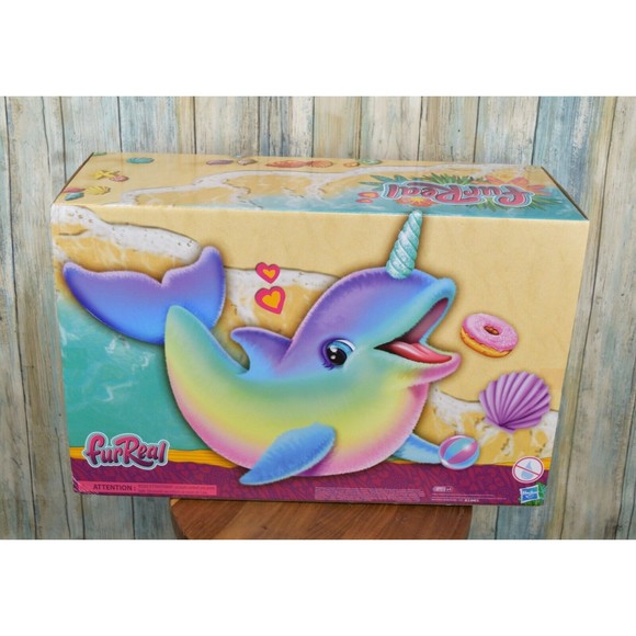 FurReal Wavy The Narwhal Rainbow Interactive Animatronic Plush 80+ Sounds & Ac - Picture 2 of 7